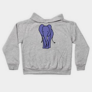 Very Peri Periwinkle Blue Big Elephant Color of the Year 2022 Kids Hoodie